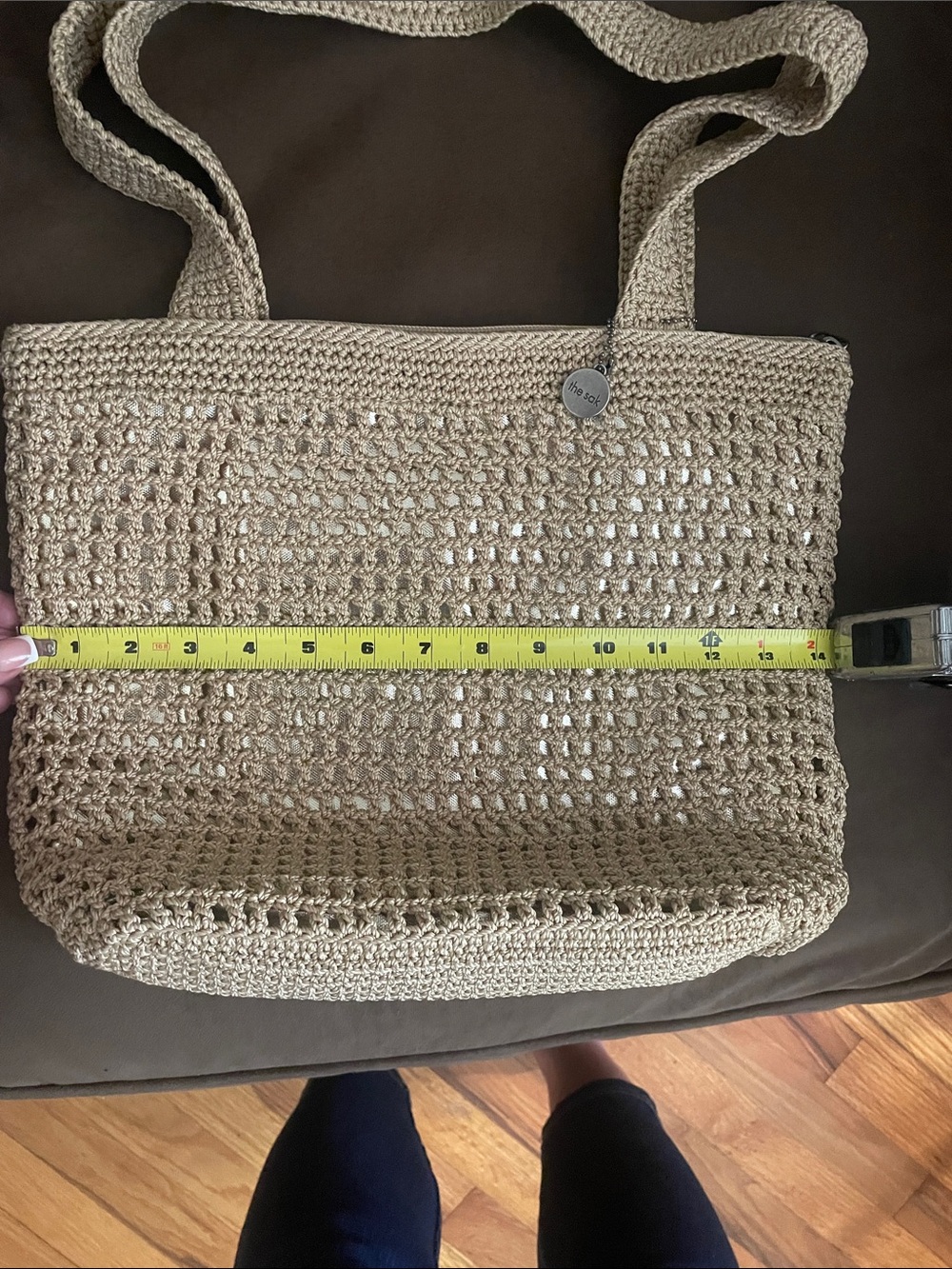 The Sak Woven Casual Classics Tote Bag -Hand Crocheted - Picture 3 of 10